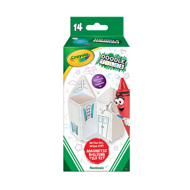 Pacote de Expansão de 14 Peças para Azulejos Magnéticos Crayola Doodle Tiles por atacado de CreateOn