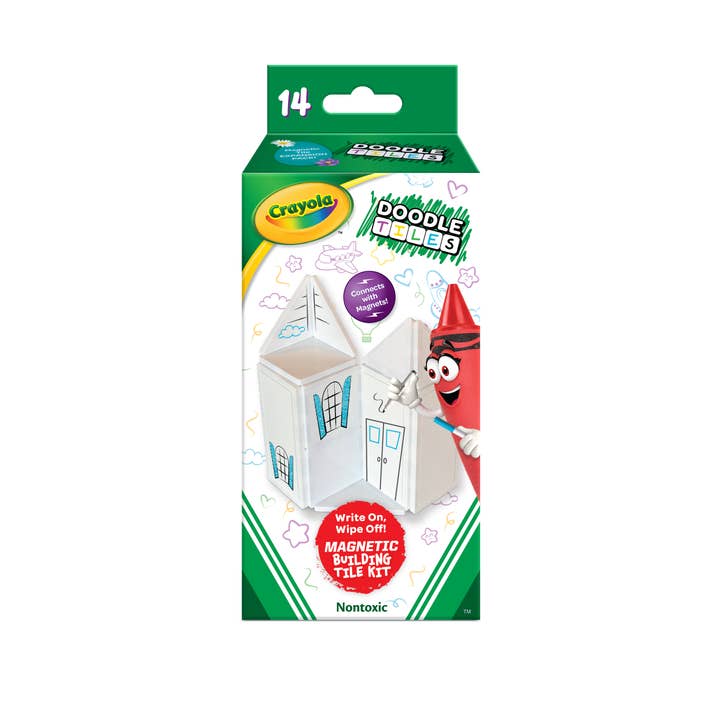 Crayola Doodle Tiles Magnetic Tiles 14-Piece Expansion Pack for wholesale by CreateOn