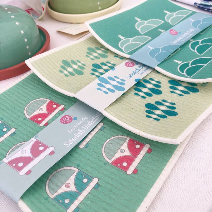 Lola Arts - Wholesale Dishcloth - "Eco friendly swedish dish cloths3