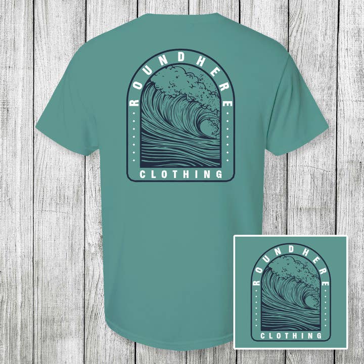 'Round Here Clothing Waves for wholesale by The Old North State