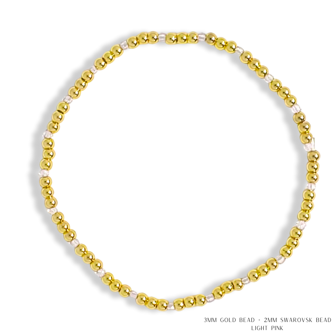 Savvy Bling - Vendita all'ingrosso Bracciale con perline - Bracciale con Perline in Oro e Cristalli Swarovski - Più Colori60