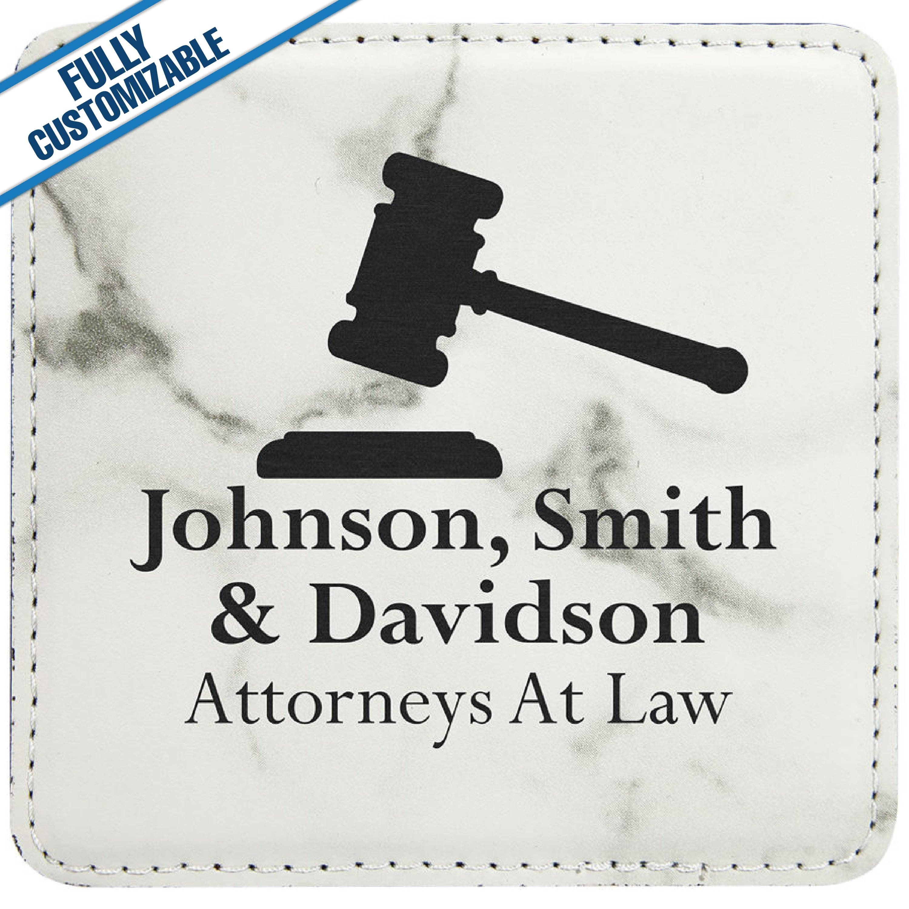 GiftWorksPlus - Wholesale Coasters - Engraved Leatherette Square Coasters - Fully Customizable13