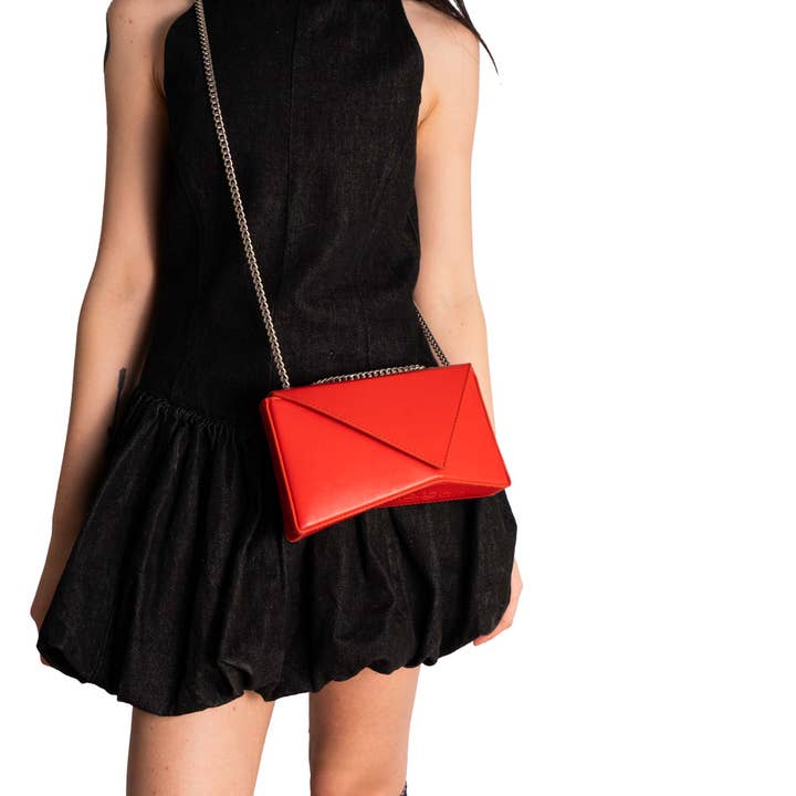 veni morgan - Wholesale Clutch Bag - Women's - ori in red leather3