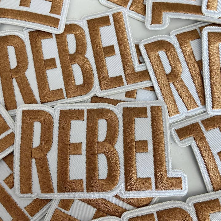 TEELUX – wholesale Patch – 4" REBEL - Embroidered Hat Patch2