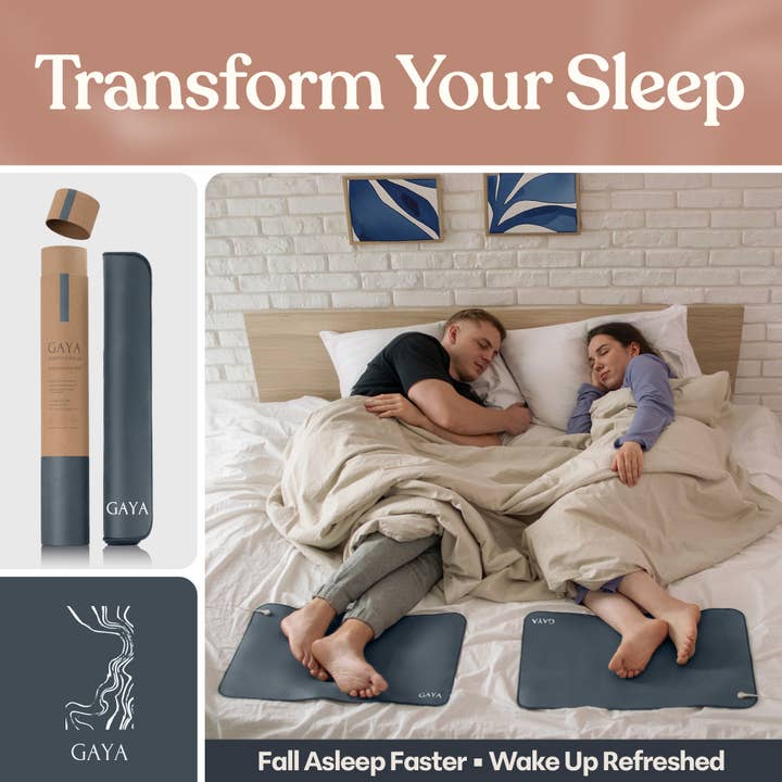 GAYA - Wholesale Yoga Mat - Grounding Mat - Improve Sleep & Reduce inflammation, Blue6