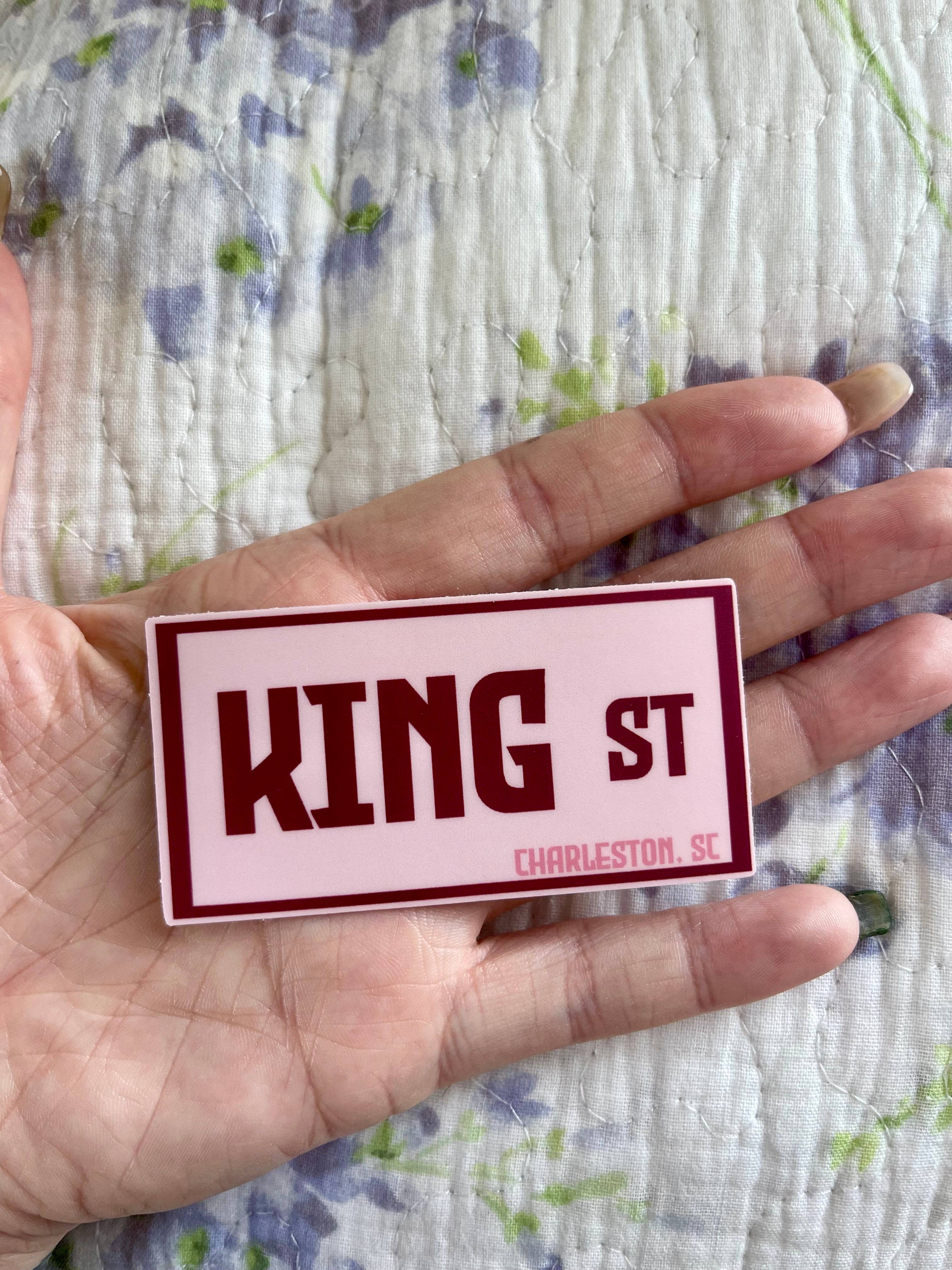 Stickers by Saylor - Wholesale Sticker - King Street Sign Charleston South Carolina Vinyl Sticker1