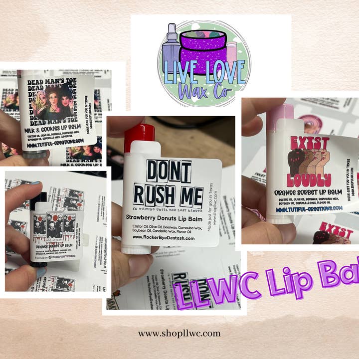 LLWC's Best Full Size Lip Balms -- WHOLESALE for wholesale by Live Love Wax Co LLC