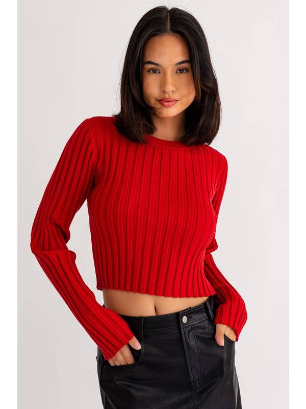 LE LIS - Wholesale Blouse - Women's - BACK SHIRRING LONG SLEEVE TOP18