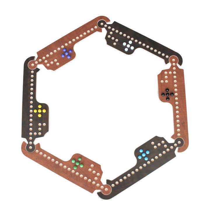 Rustic and Refined Design - Wholesale Board Game - Jokers and Marbles - Board game - 2-8 players - Handmade5