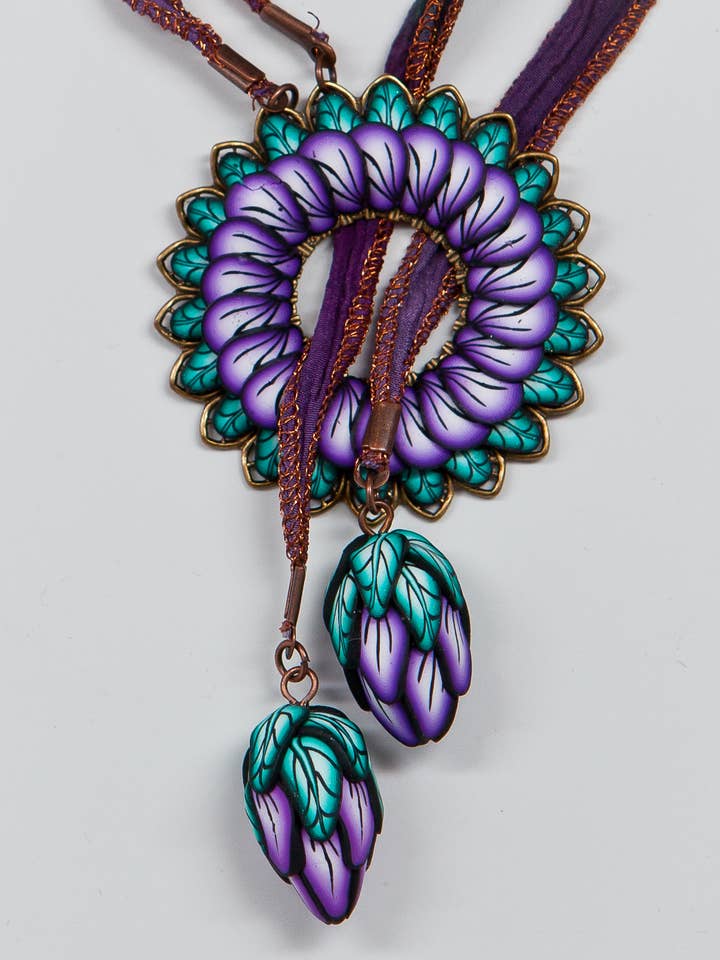Petal Pushers Lariat - Purple Passion voor wholesale door Petal Pushers by Janet Pitcher