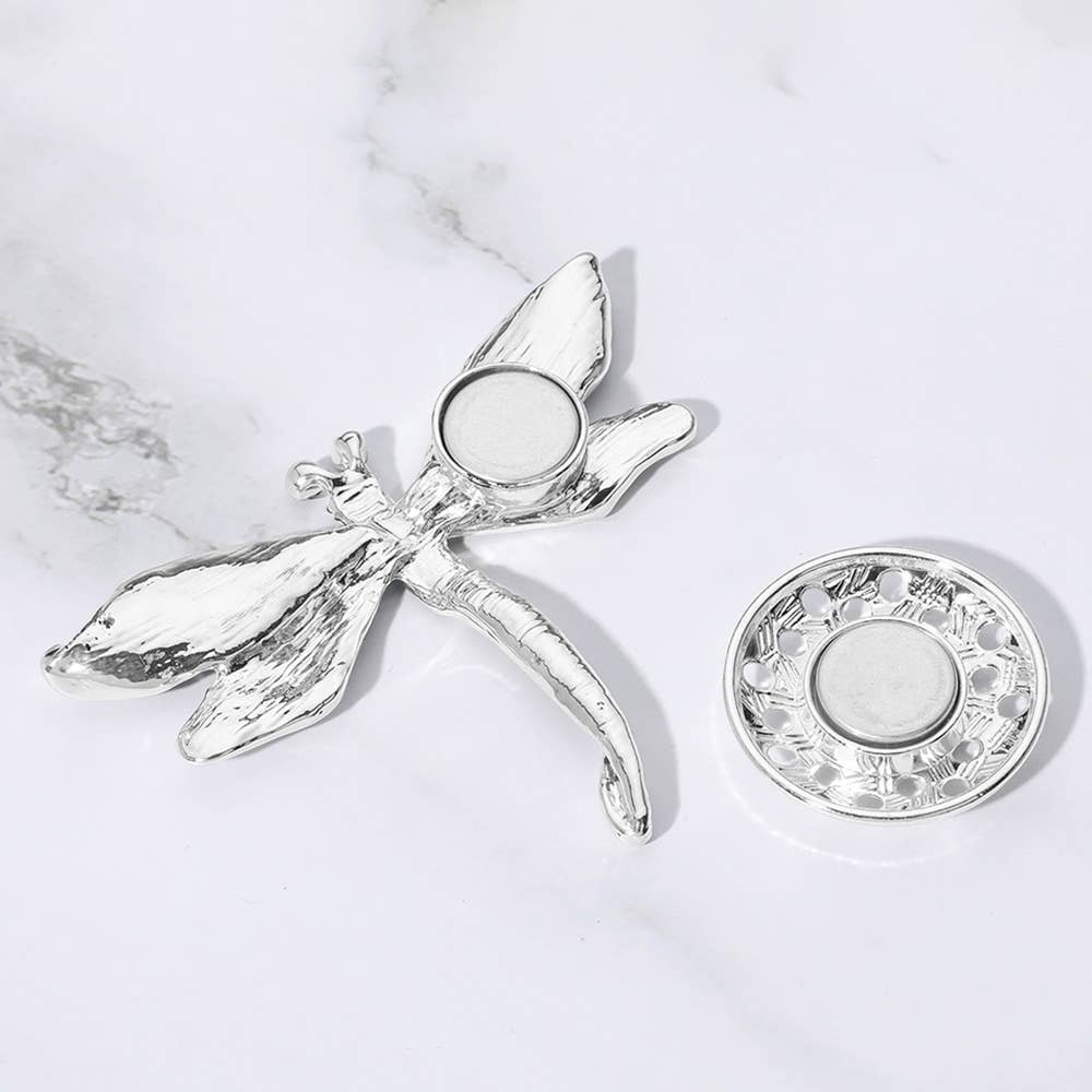 Sensibling Corp. - Vente Broches - Broche magnétique libellule en métal coloré7