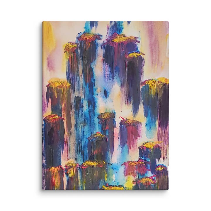 Aloneness/Togetherness Canvas Print - 18" x 24" for wholesale by StudioTumazi Merchandise