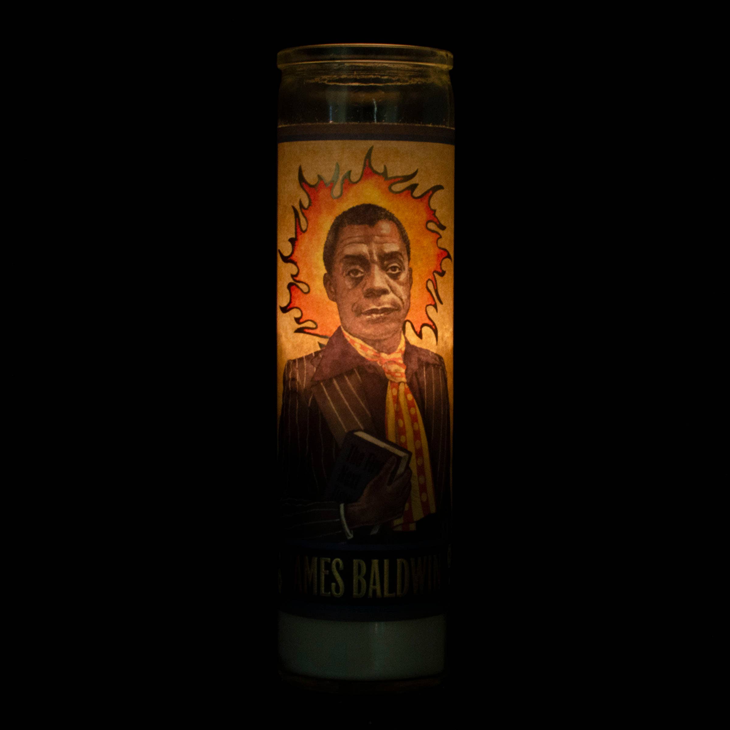 Unemployed Philosophers Guild - Wholesale Jar/Filled Candle - James Baldwin Secular Saint Candle3