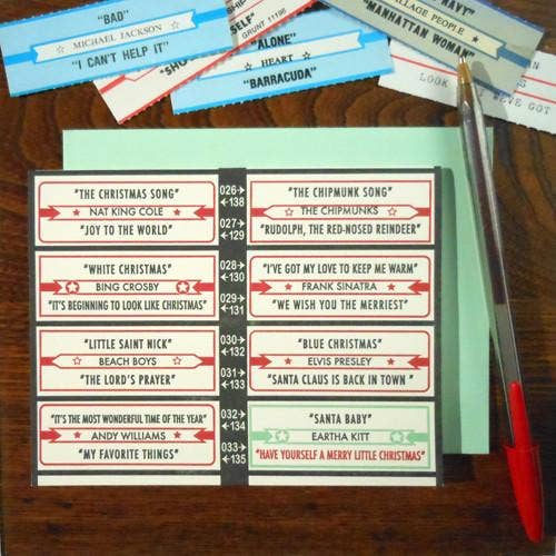 a. favorite design - Vendita all'ingrosso Biglietti di auguri di Natale - Jukebox vacanza0