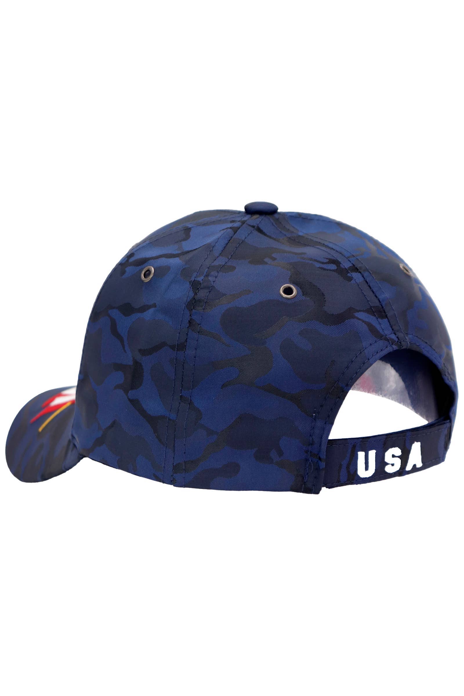 Cap Zone - Wholesale Baseball Cap - Unisex - American Flag Bald Eagle Nylon Camo Baseball Cap16