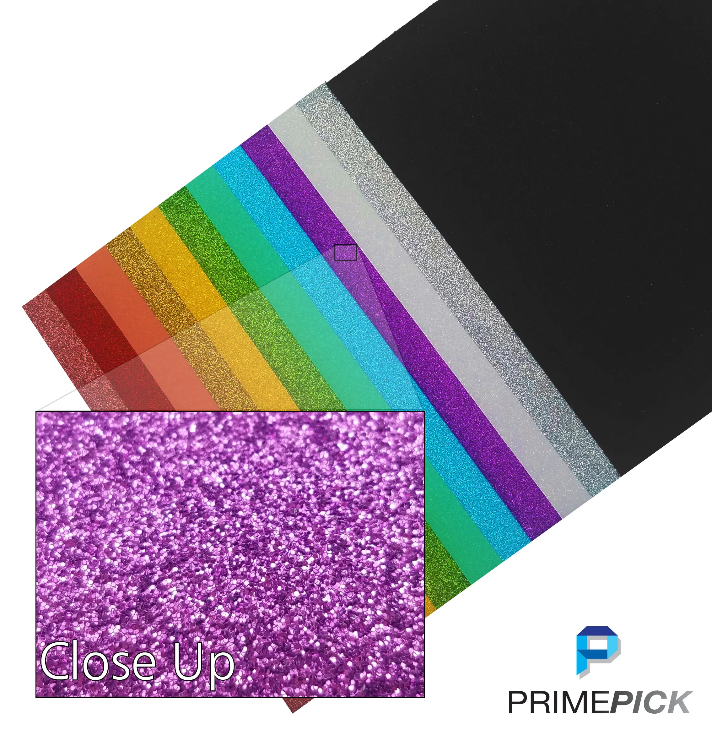 Primepick Inc. - Wholesale Craft Supplies - Goodpeel Glitter Heat Transfer Vinyl 20In Wide, 12 In Long52