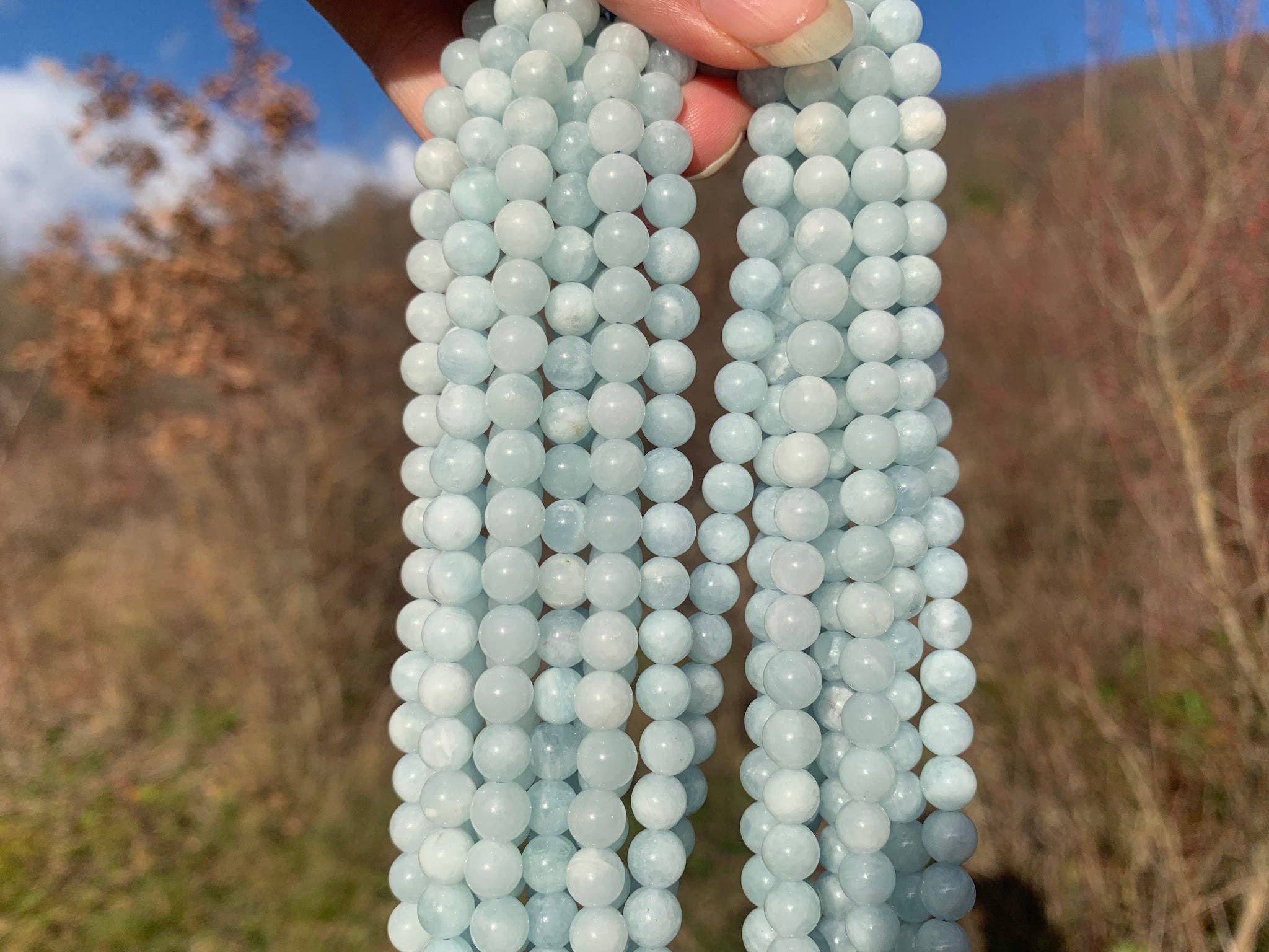 REMOVED BRAND - Wholesale Beads - Aquamarine beads between 4 and 12 mm AMU7