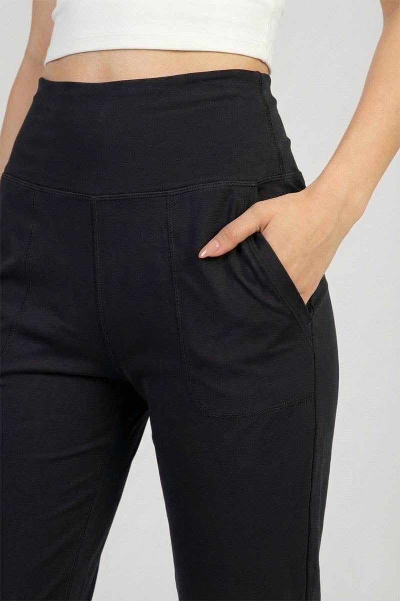 CAPELLA APPAREL - Wholesale Athletic Sweatpants/Joggers - Women's - High Waisted Wide Waistband Joggers7