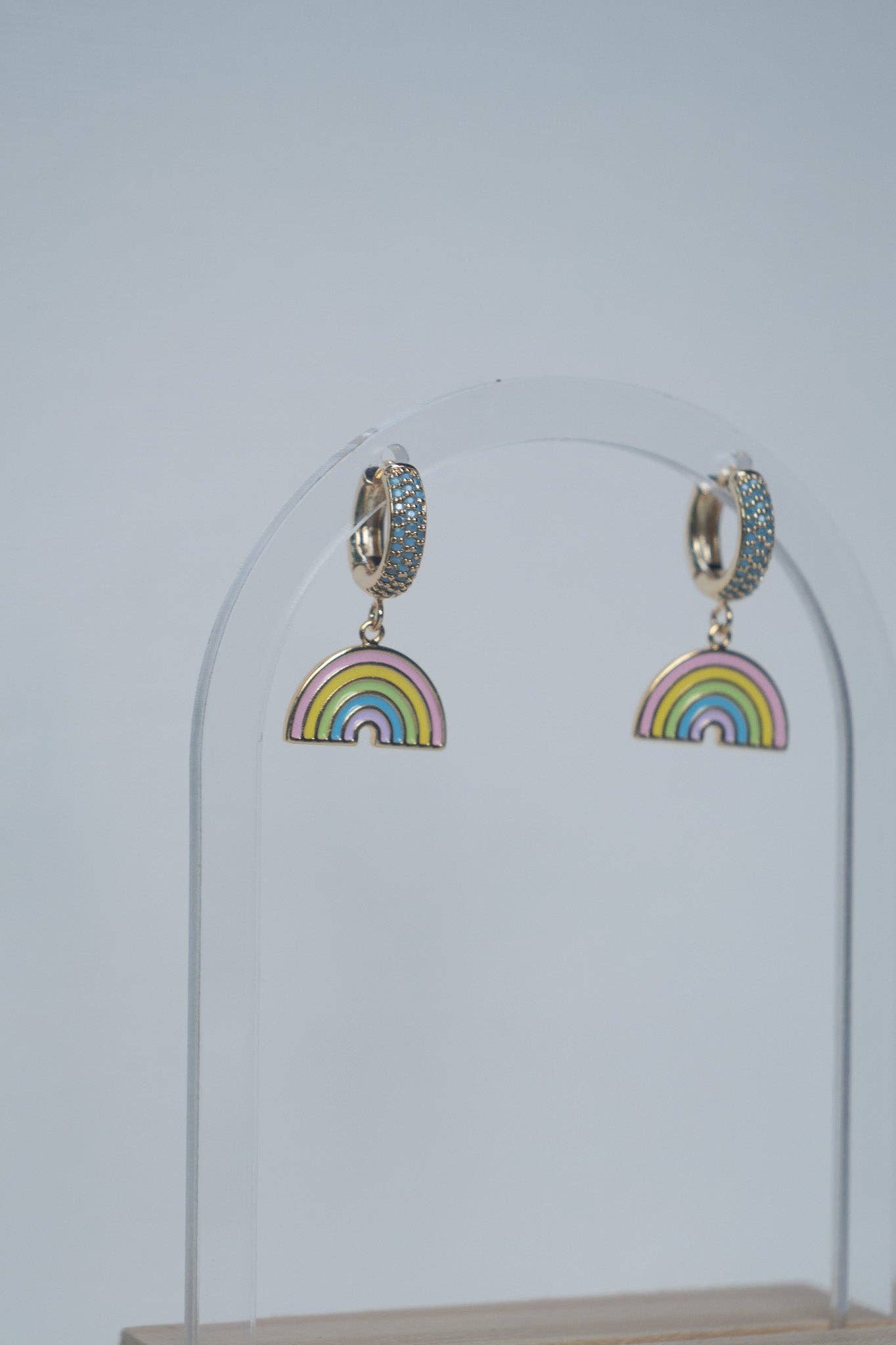 Con Cariño Design - Wholesale Huggie Earrings - Rainbow Road Huggies Kauai made Hawaii inspired6