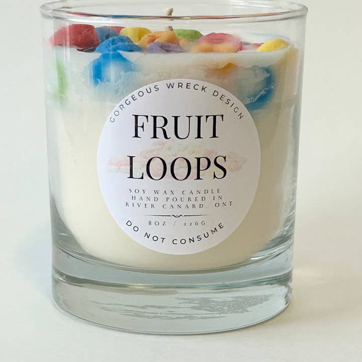 Gorgeous Wreck Design - Wholesale Novelty Candle - Fruit Loops Dessert Candle1