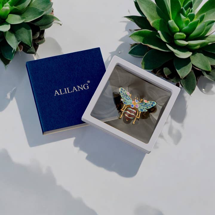 AK Brand – wholesale Brooch – Bee Brooch Pin Rhinestone Insect Flower Jewelry10
