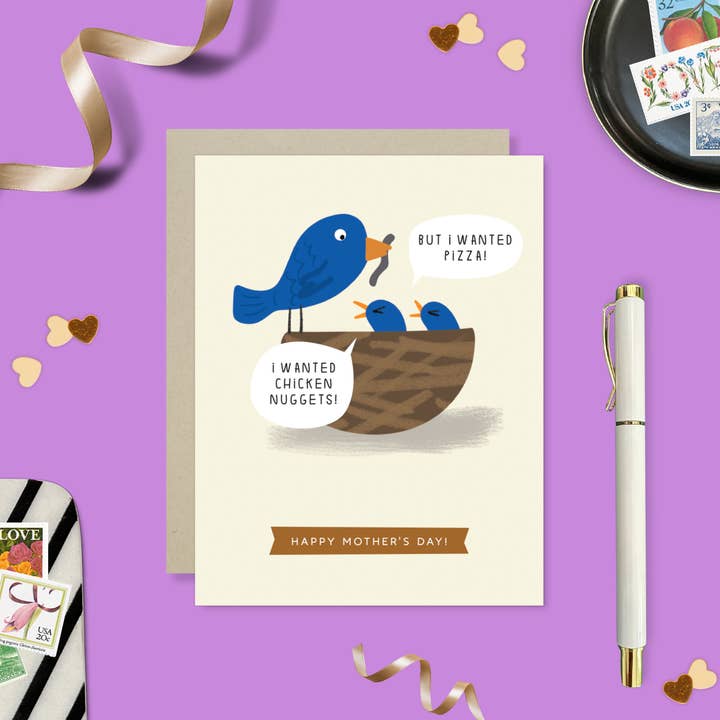 Barone and Co. - Wholesale Mother's Day Card - Mom Bird Dinner Card3