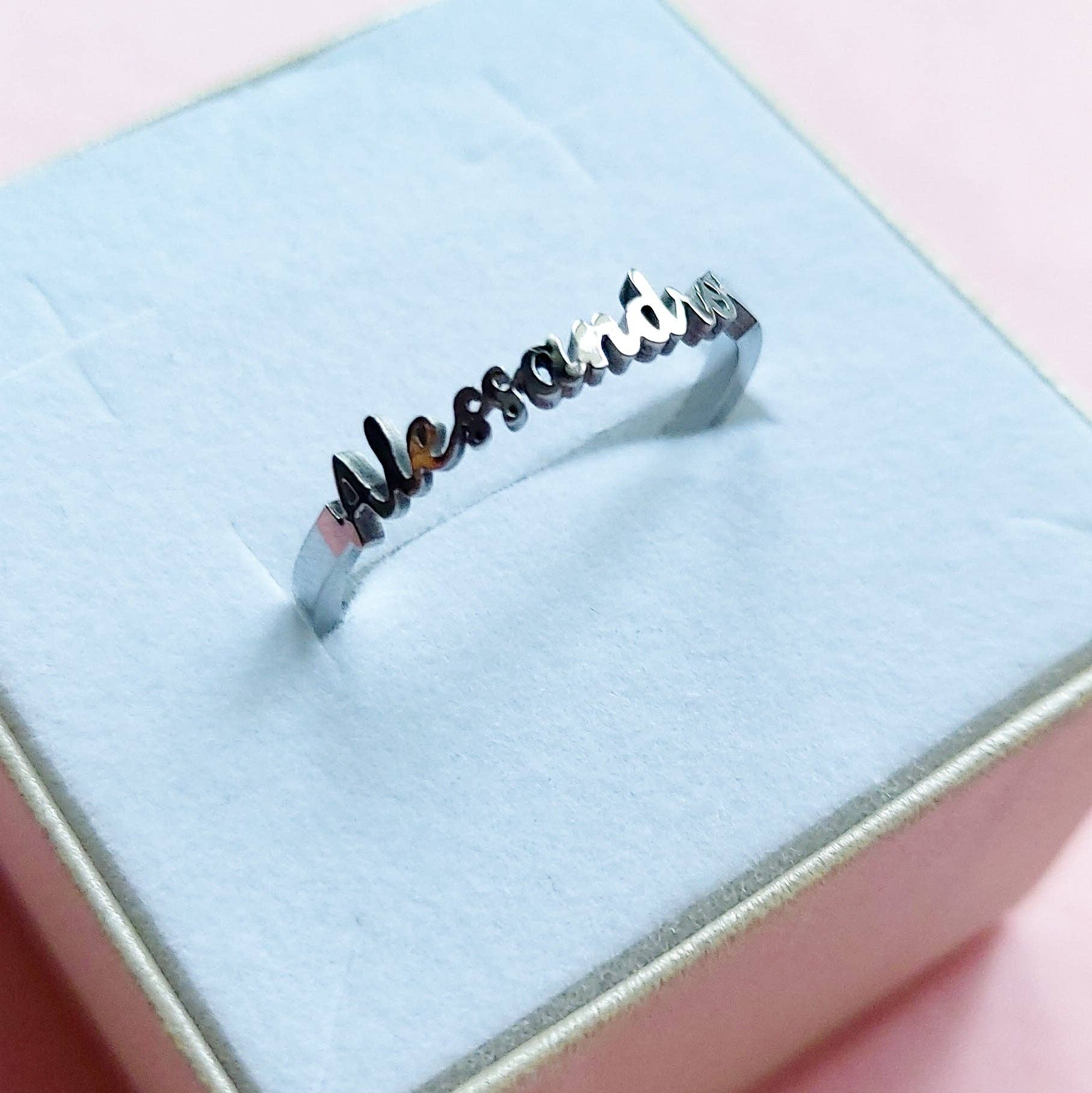 Daemon srls - Wholesale Signet Ring - Anello Nome PERSONALIZZATO ❤️ ACCIAIO INOSSIDABILE regolabile0