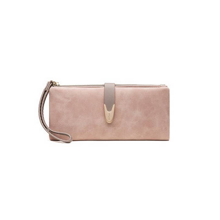 ACCITY - Wholesale Wallet - Women's - CASUAL FASHION BUCKLE LONG WOMEN'S WALLET_CWAB2335