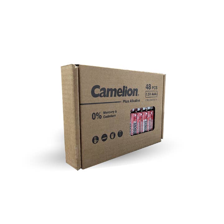 Camelion Battery - Wholesale Retailer display – Paper & novelty - Camelion AAA Plus Alkaline 48pk Box Counter Display (12Pk)5