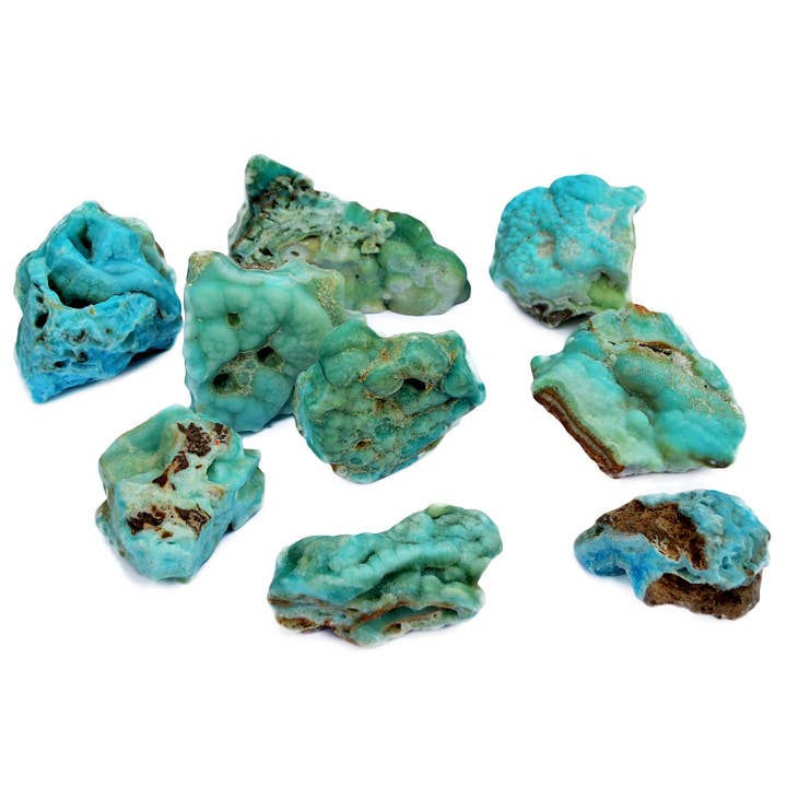 Kaia & Crystals - Wholesale Spiritual Stone/Crystal - Raw Blue Aragonite Crystals (3-5 Pcs) - 1 Kg (100g - 500g)4