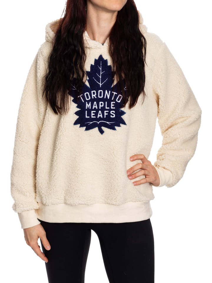 Toronto Maple Leafs Women's Sherpa Hoodie for wholesale by Bench Clearers