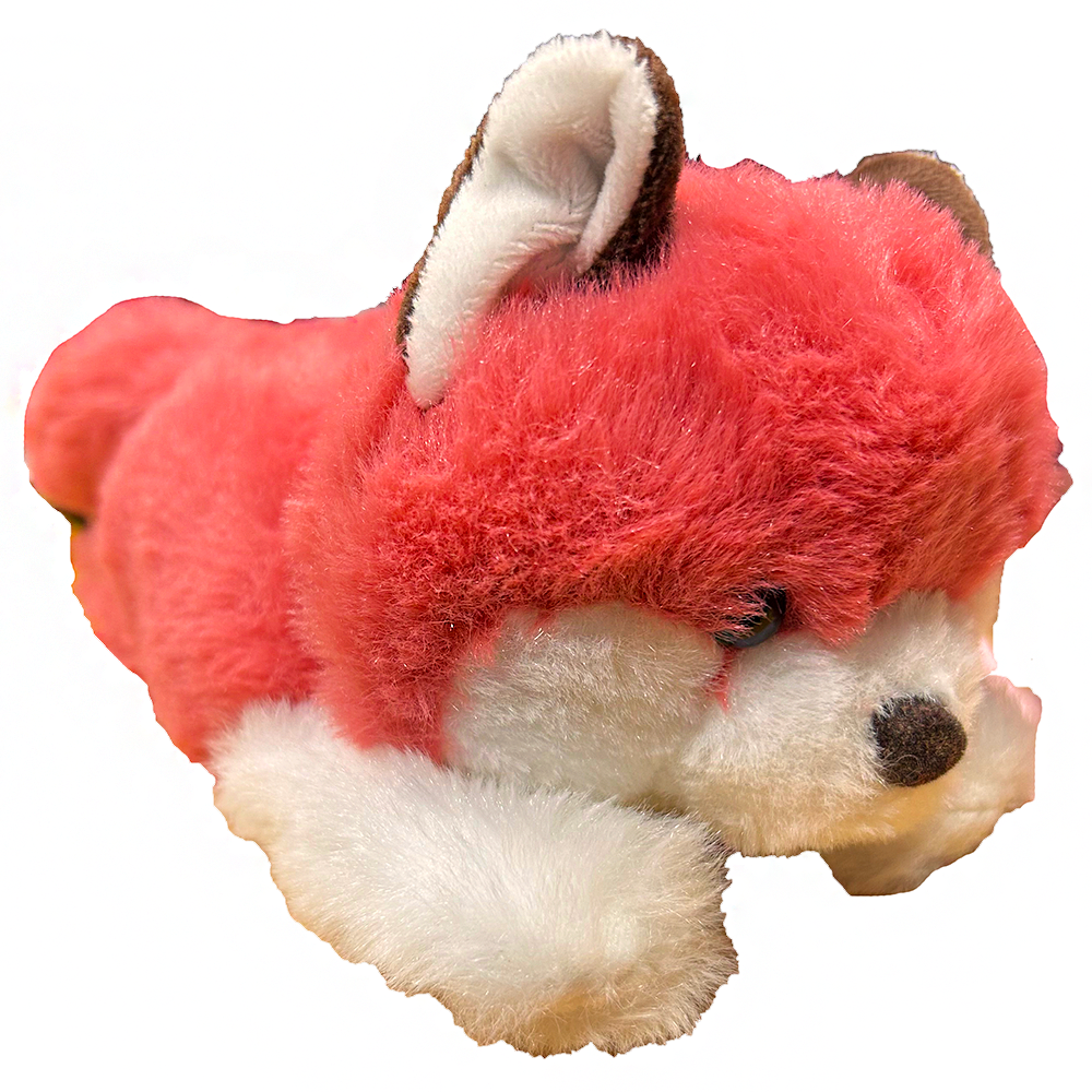 Texas Toy Distribution - Wholesale Stuffed/Plush Toy - Kids & Baby - Pink Fox Plush Stuffed Animal with Two Slap Bracelets1