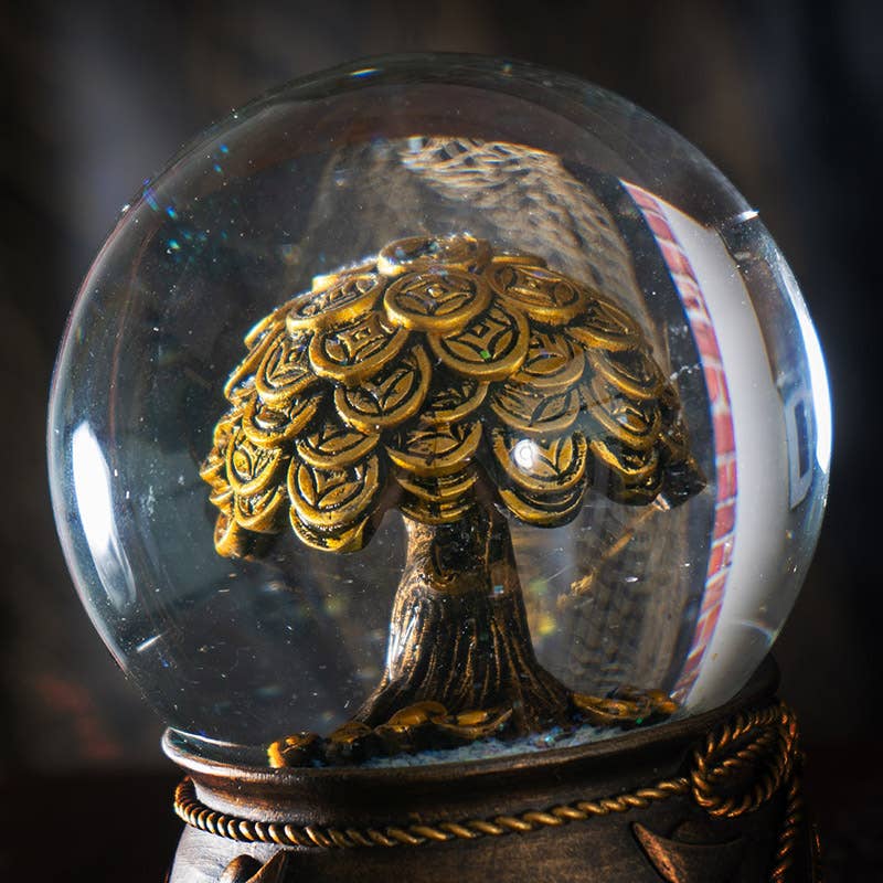 Pacific Trading - Wholesale Decorative Tabletop Object - Feng Shui Money Tree Water Globe5