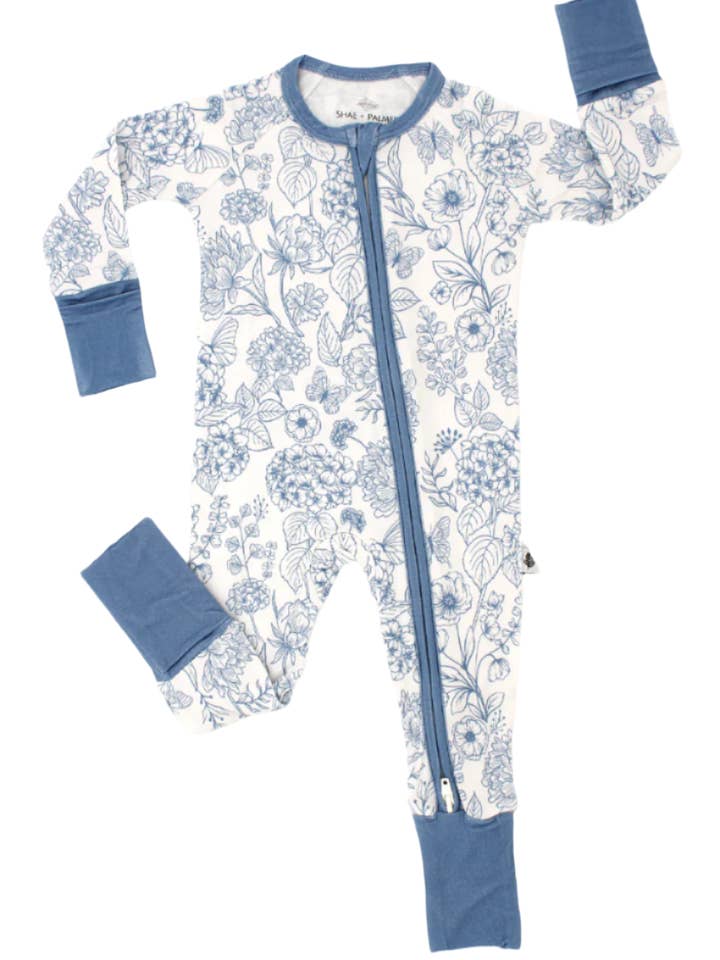 Botanical - Infinity Blue – Baby Romper for wholesale by Shae & Palmer