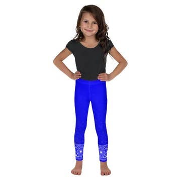 SuniaYoga - Vendita all'ingrosso Leggings - Bambini - Jhana Leggings per Ragazze - Blu elettrico