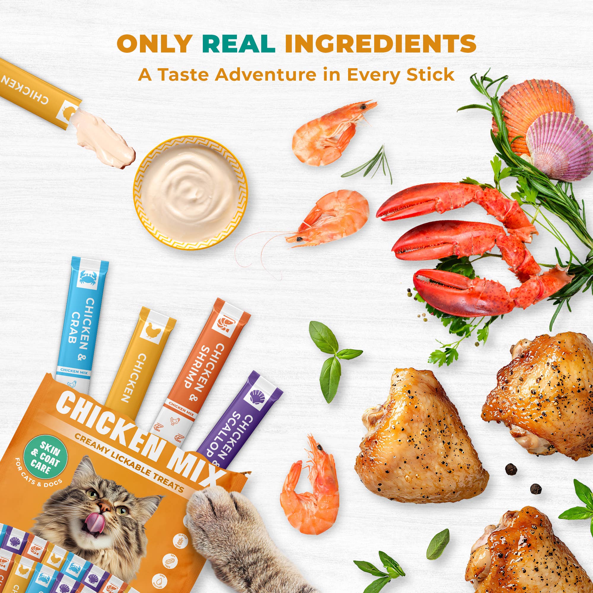 Beloved Pets - Wholesale Pet Treats - Cat - Chicken mix creme treats for cats (20 tubes)7