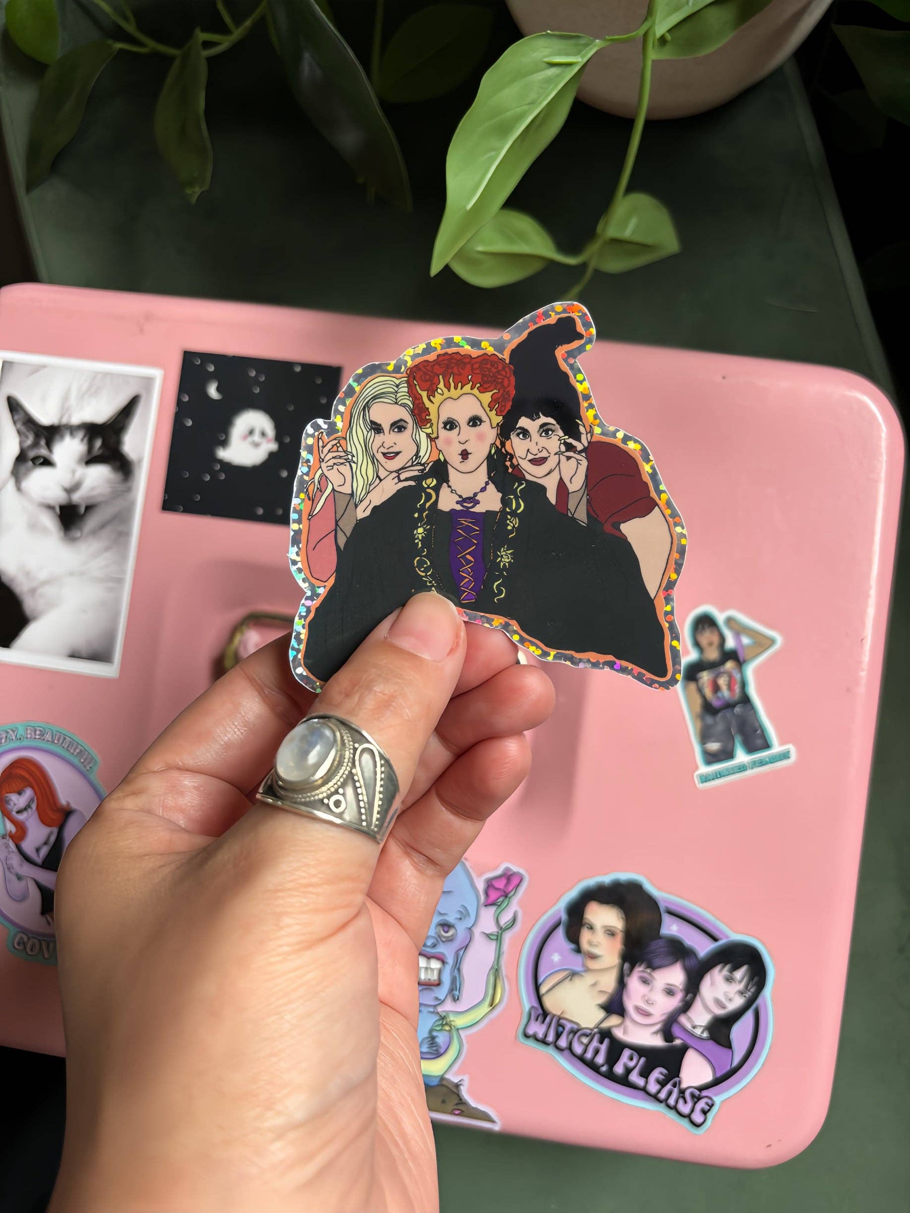 Haunted Fembot - Wholesale Sticker - Sanderson Sisters/ Hocus Pocus Water Bottle Sticker2