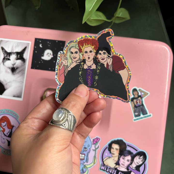 Haunted Fembot - Wholesale Sticker - Sanderson Sisters/ Hocus Pocus Water Bottle Sticker2