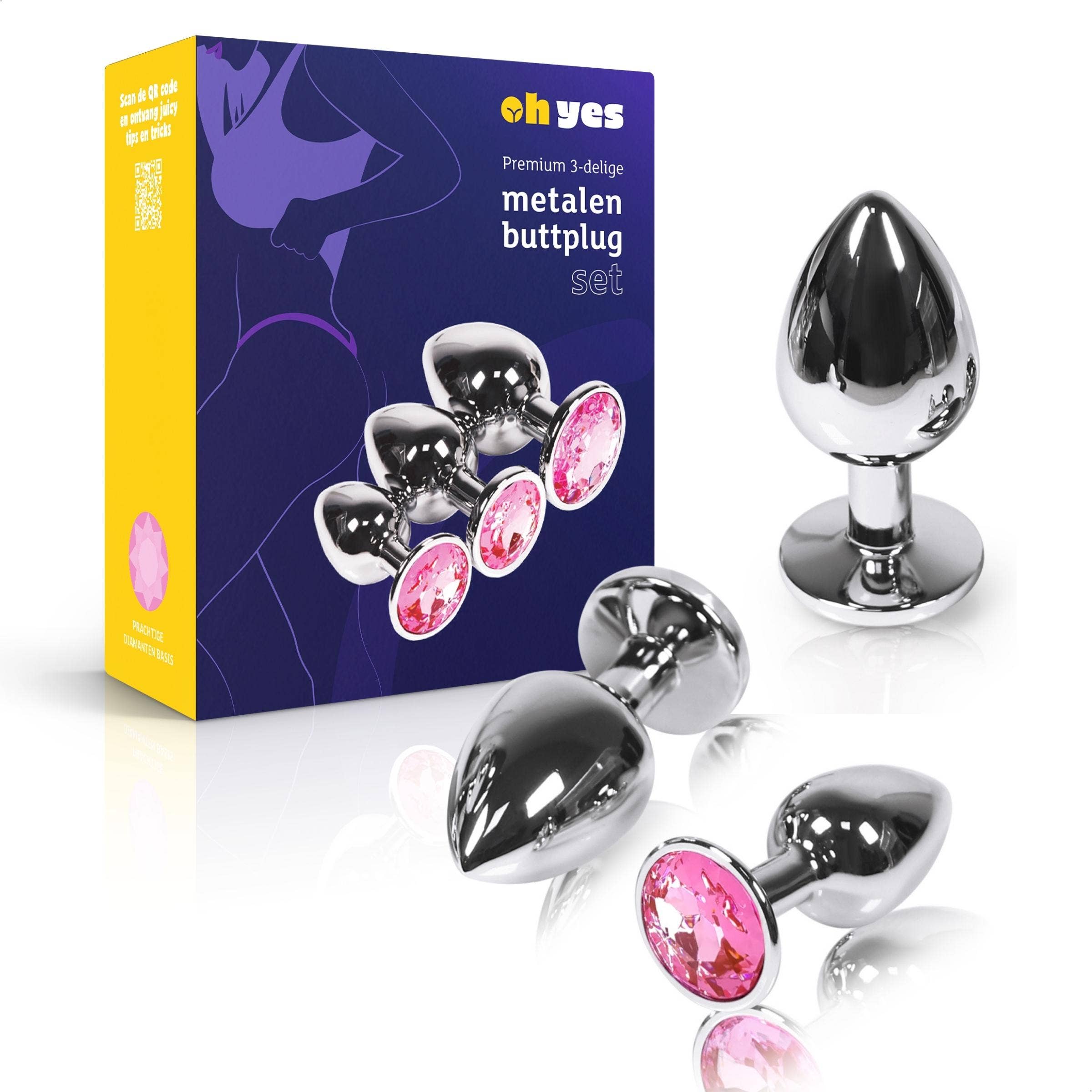 ohyes - Wholesale Sex Toy - Metal Anal & Butt Plug set31