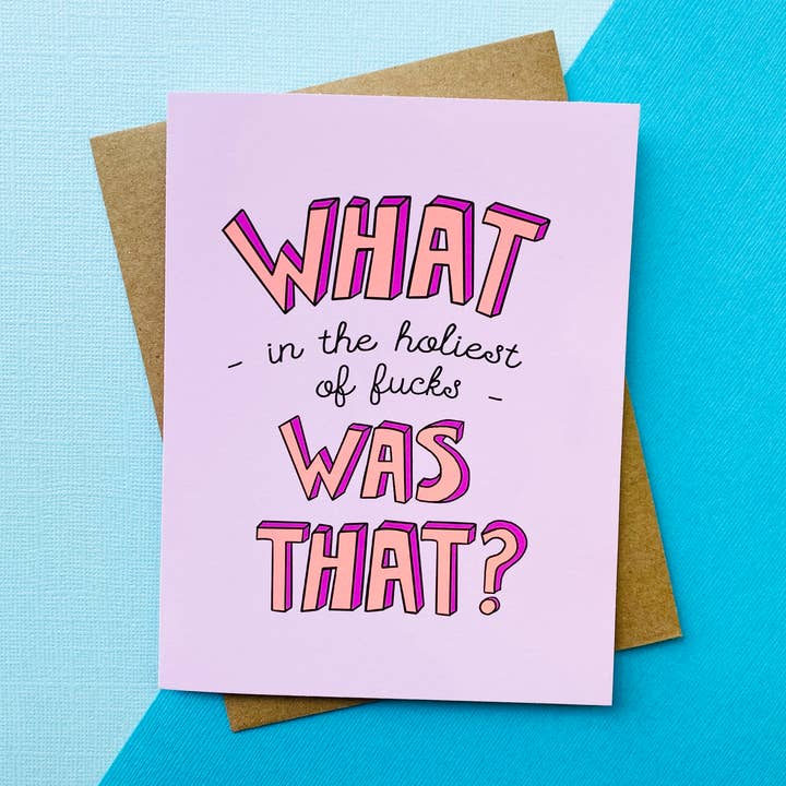 Top Hat and Monocle - Wholesale Everyday Greeting Card - What was that - Funny Everyday Card0