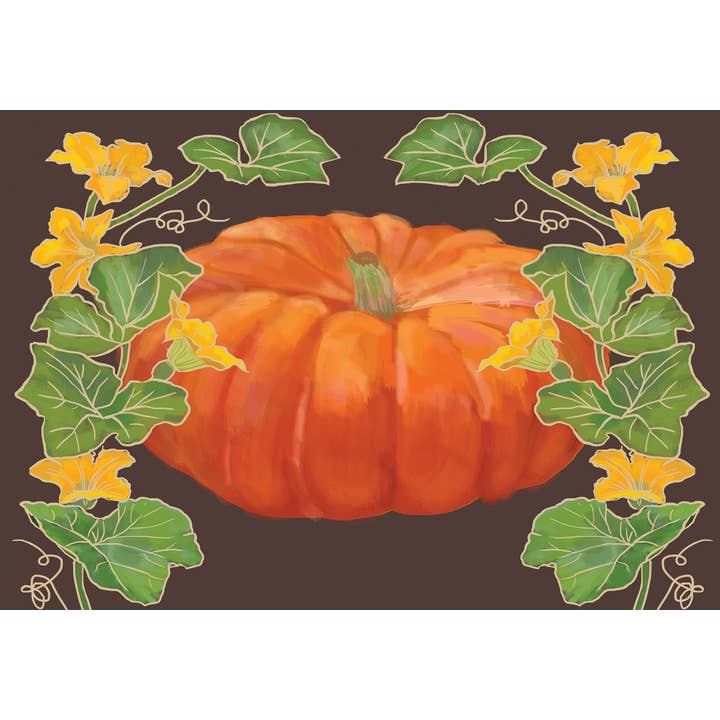 Impressão artística de abóbora e flor RFM-430 por atacado de Rigel Paper