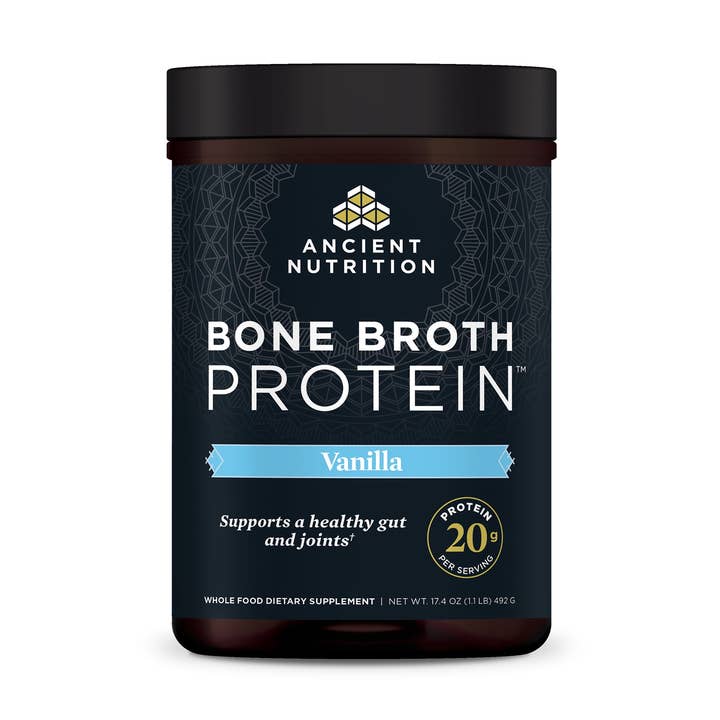 Bone Broth Protein | Powder Vanilla (20 Servings) for wholesale by Ancient Nutrition