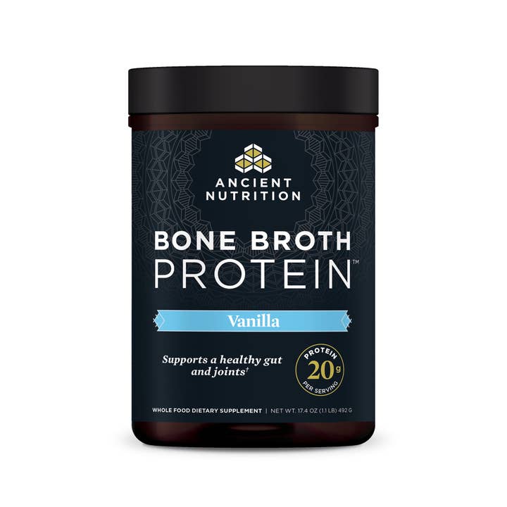 Bone Broth Protein | Powder Vanilla (20 Servings) for wholesale by Ancient Nutrition