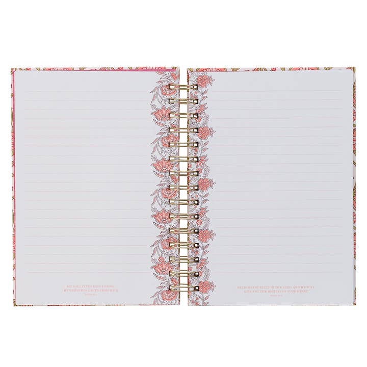 Christian Art Gifts - Wholesale Journal/Diary - Journal Wirebound Pink Be Still & Know Ps. 46:102