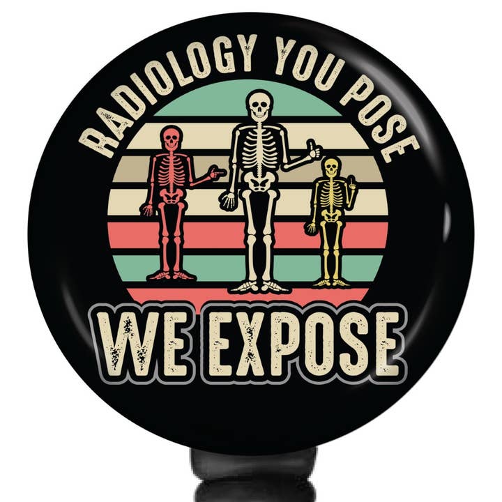 Bella Badge Designs - Wholesale Badge Accessory - Unisex - Rad Tech Badge Clip - Radiology Badge Reel - Xray ID Holder (Copy)