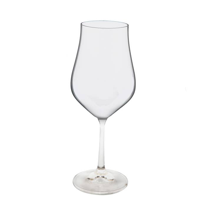 CLASSIC TOUCH DECOR INC. - Wholesale Wine glass - Set of 6 White Water Glasses with Clear Stem