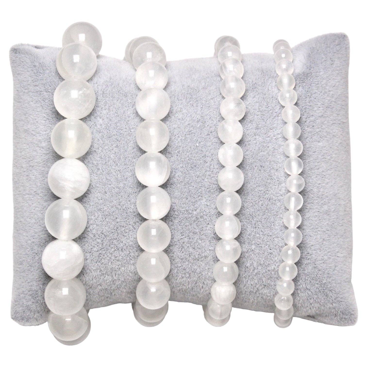 Foliesbijoux – Engroshandel Perlearmbånd – Selenit armbånd med blandede sten0