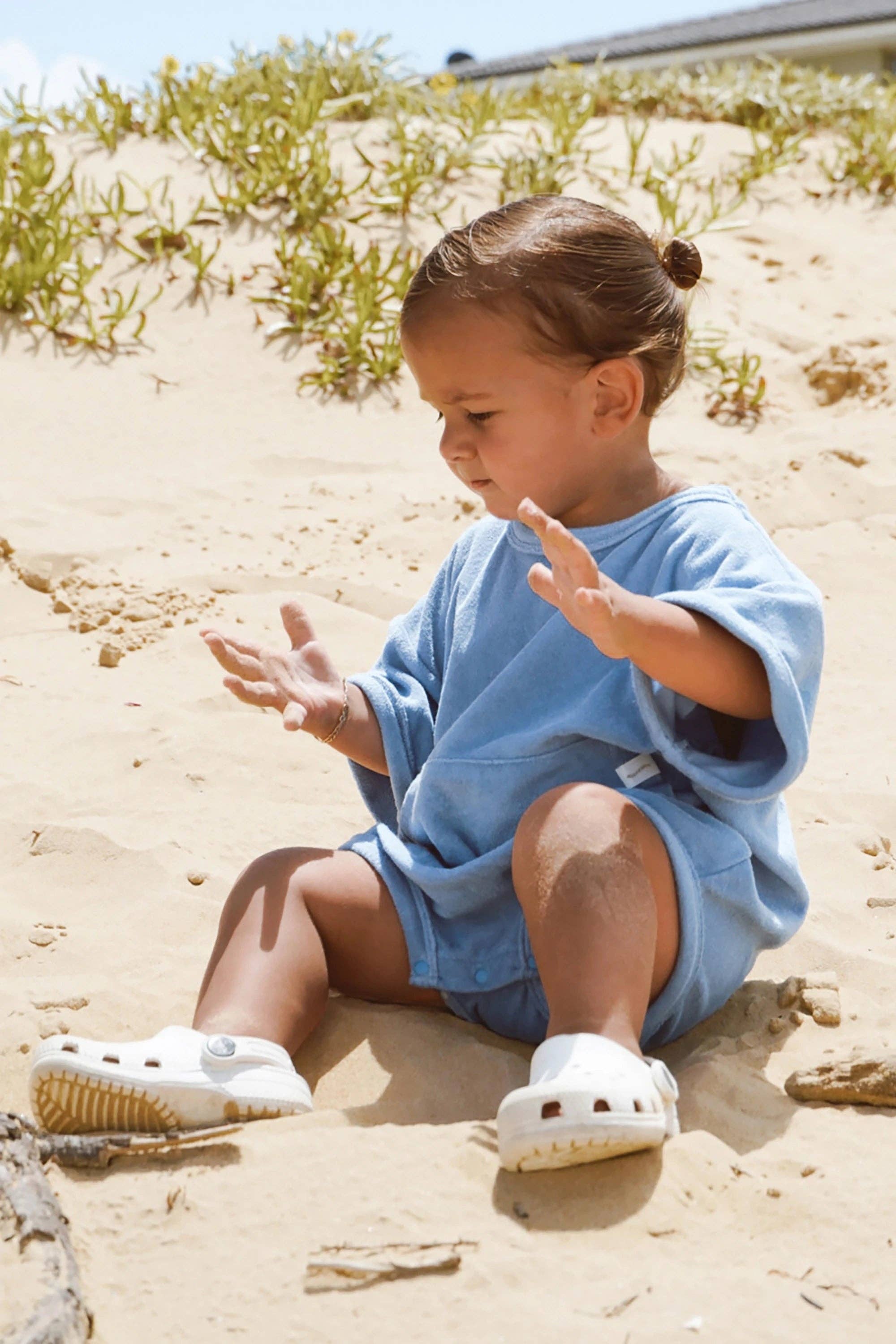 Blueberry Mini Terry Romper for wholesale on Faire1