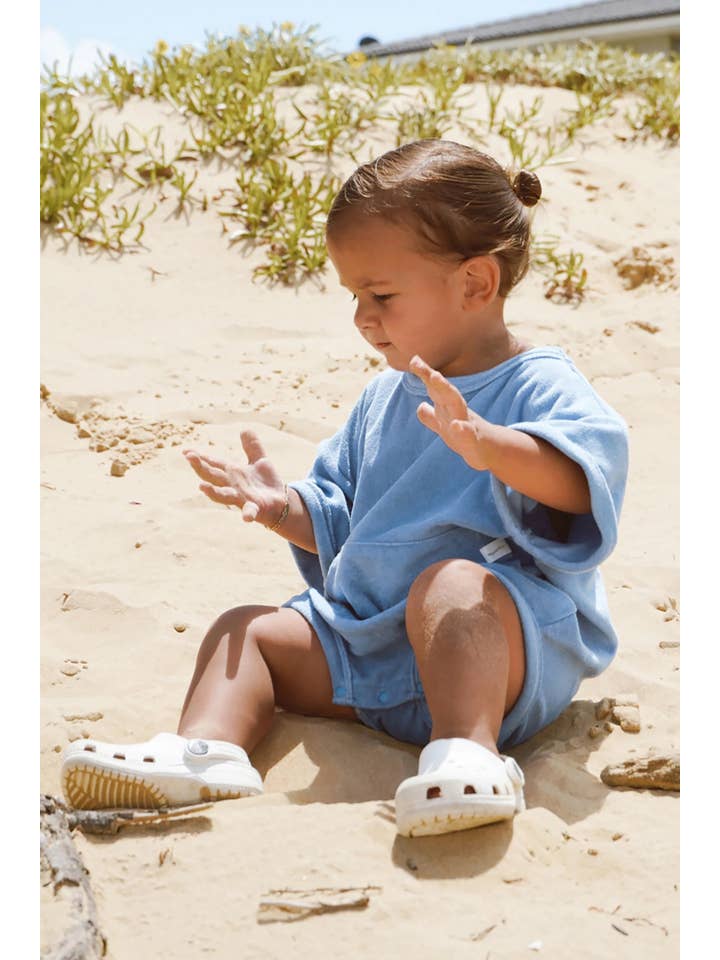 Blueberry Mini Terry Romper for wholesale on Faire1