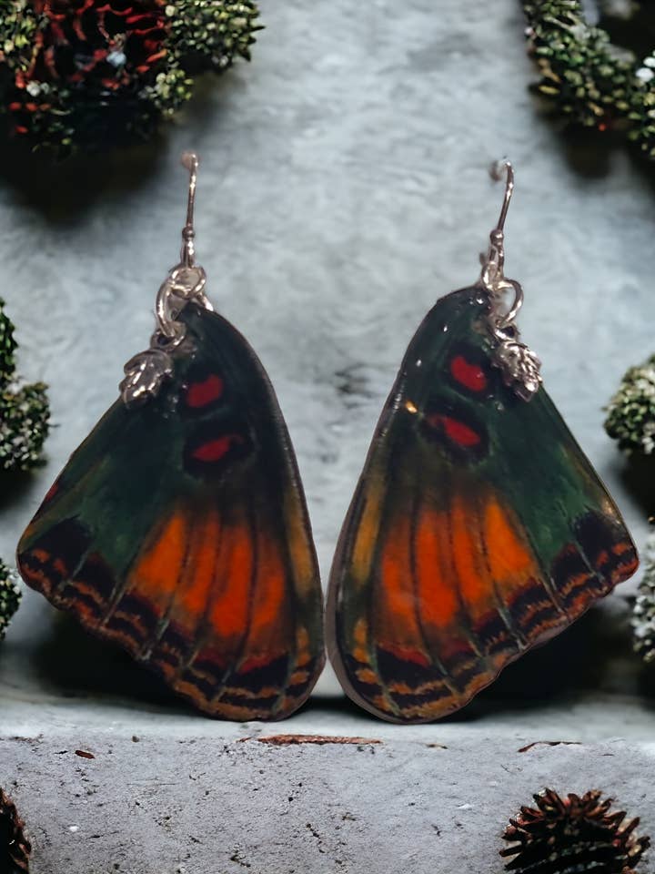 Monarch Jewelry Project artisan butterfly earrings-dIANKA for wholesale by Monarch Jewelry Project/dIANKA designs